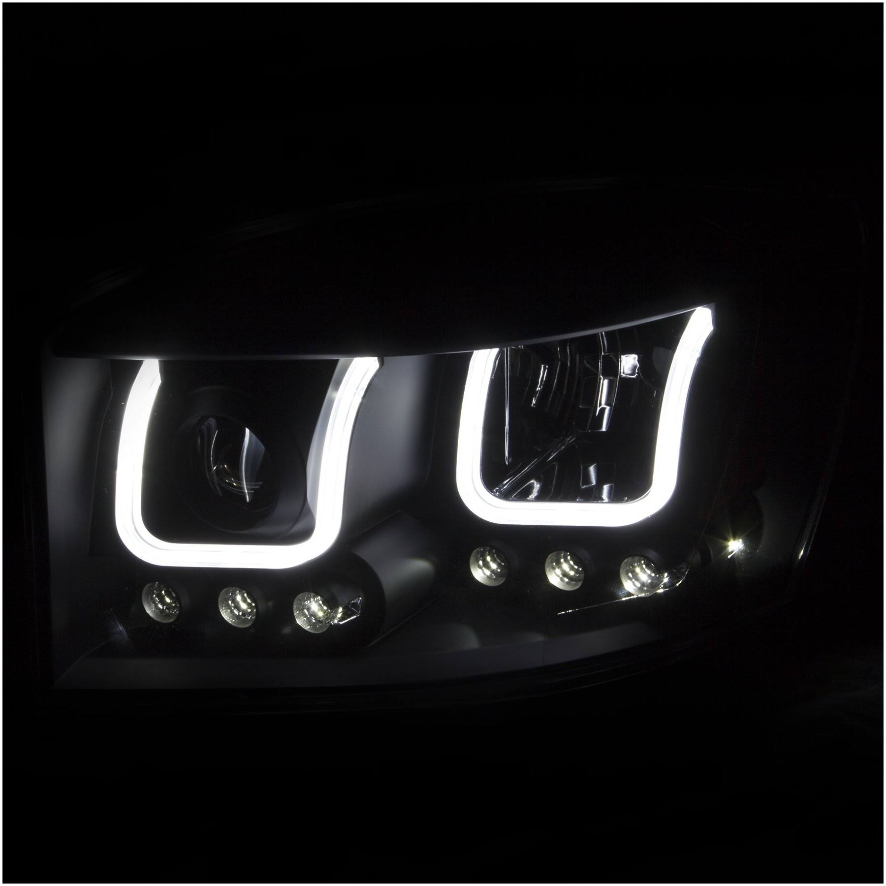 Black U-Bar Projector Headlights G44649