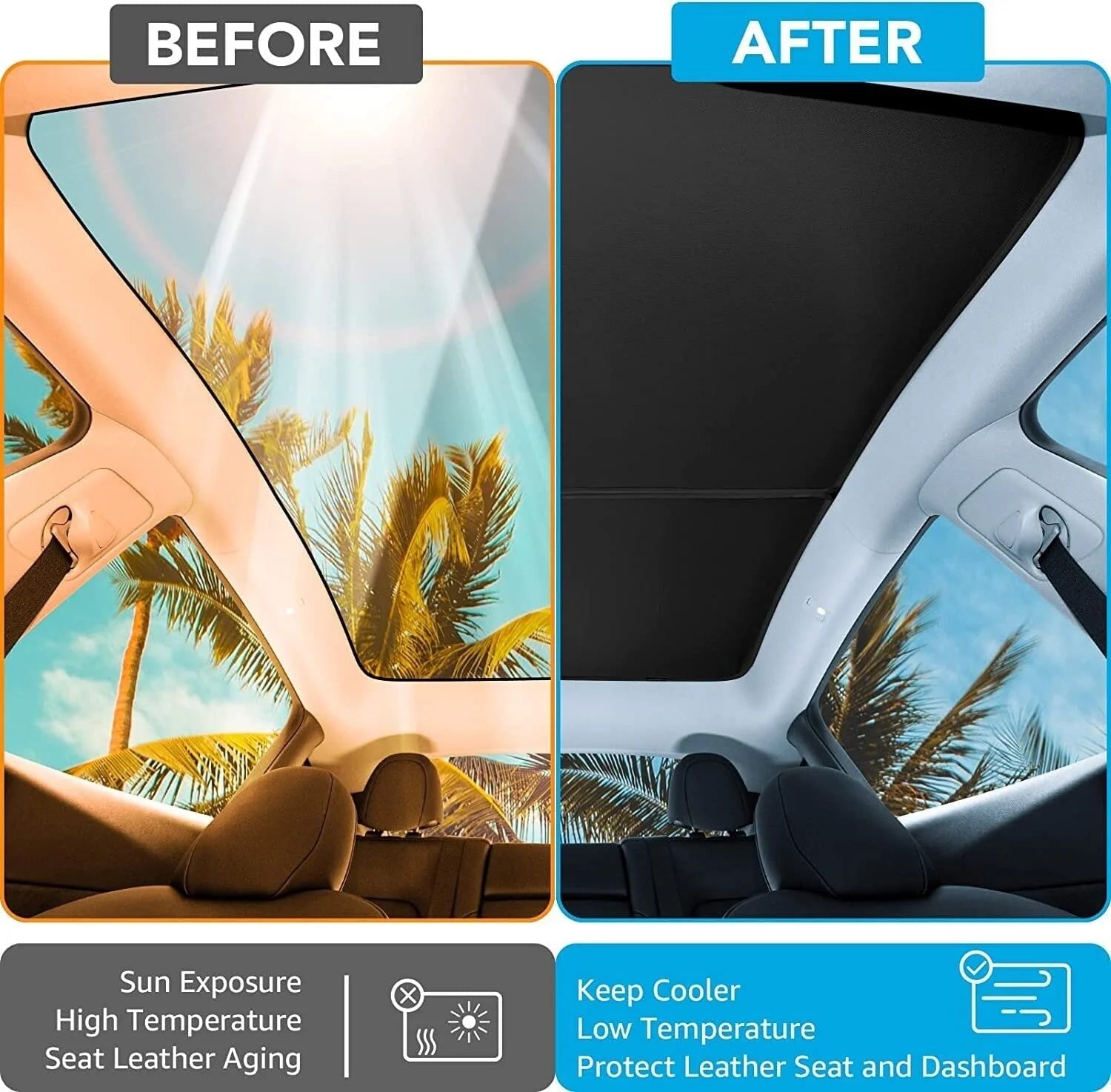 Black Sunshade for Tesla Model Y W375846