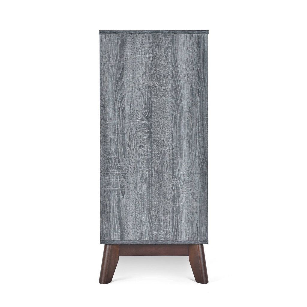 2 Drawer Cabinet Sonoma Gray Oak/Walnut P670661