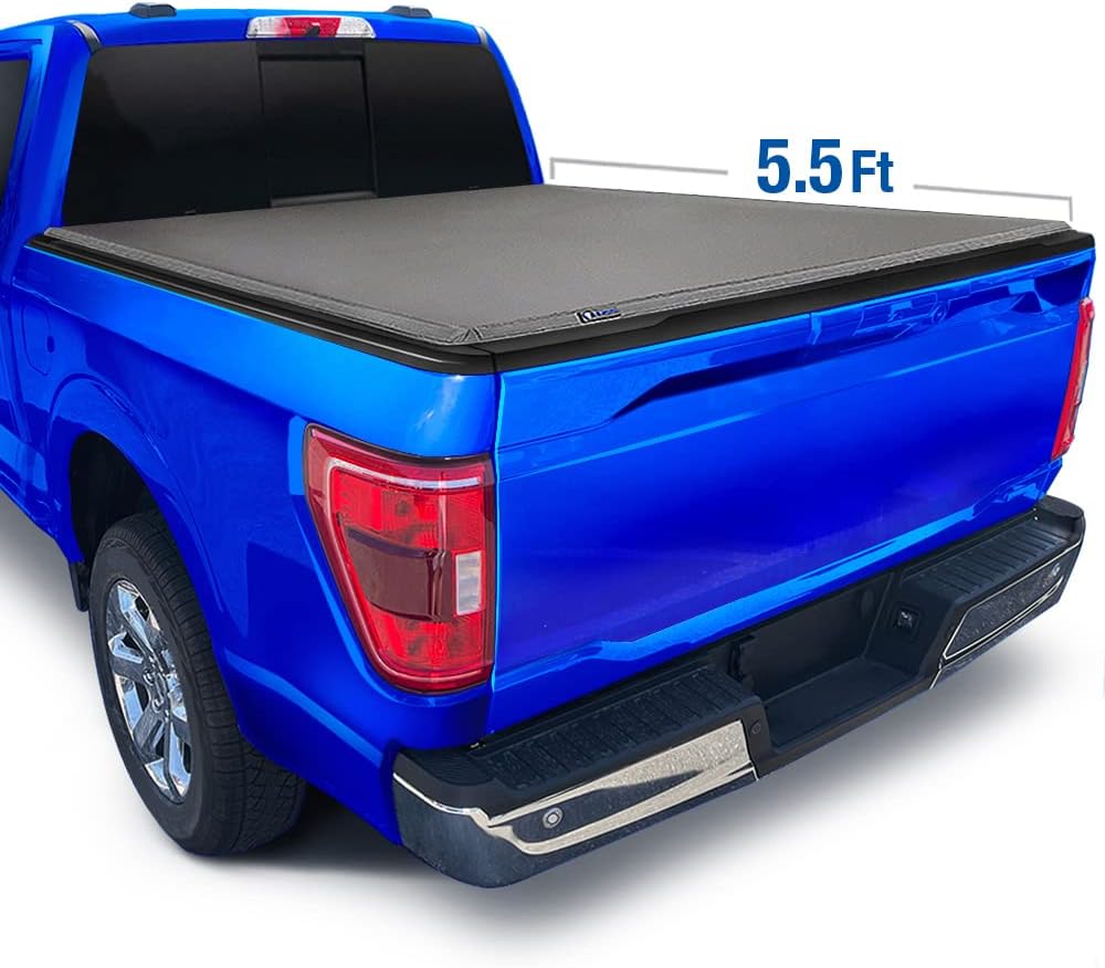 Soft Roll Up Truck Bed Tonneau Cover for 6.5' Bed W612641