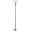 Brushed Steel Metal Torchiere Y80401