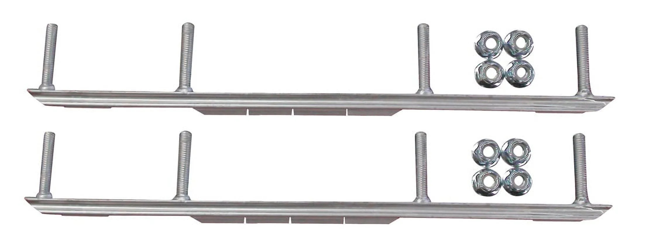 Black Snowmobile Skis Complete Kit W58309
