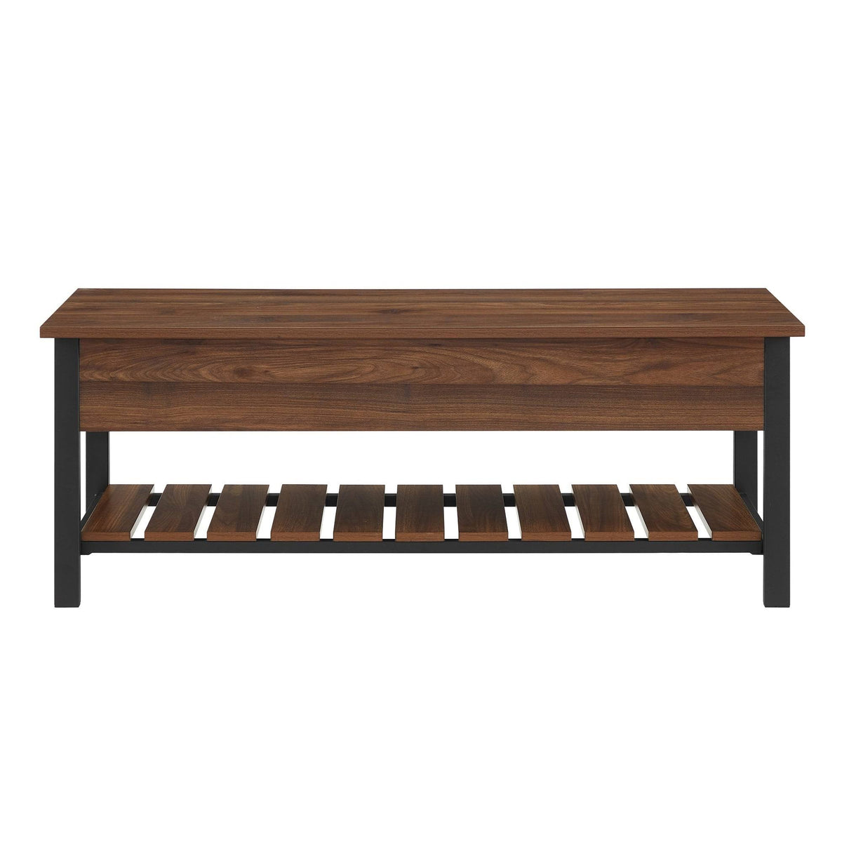 Dark Walnut Lift-Top Storage Bench H931