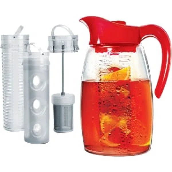 Red 2.9 Qt. Beverage System with Fruit Infusion Core, Tea Infusion Core, and Chill Core T65936