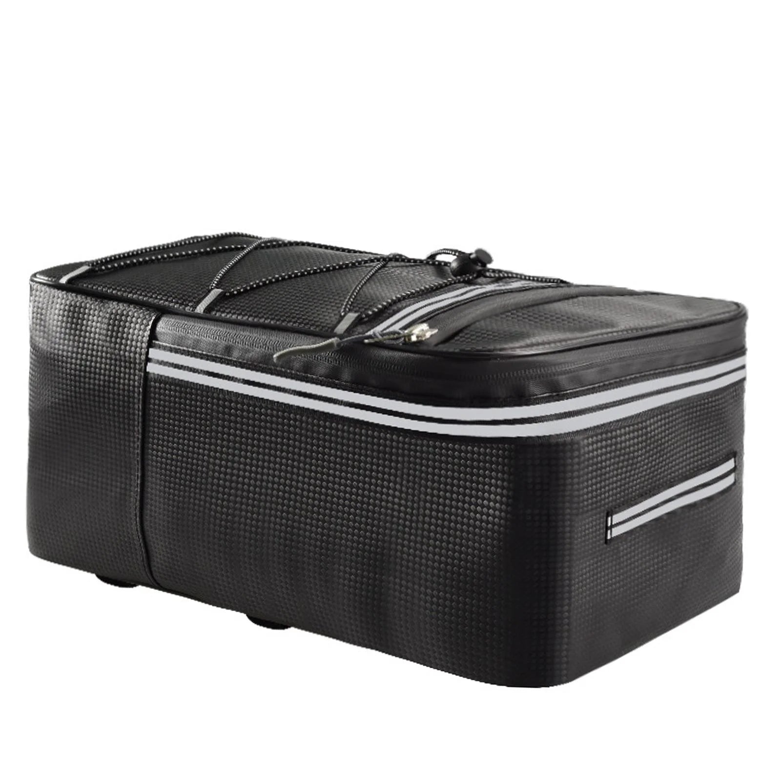 Rear Carrier Bag Trunk PU Leather Waterproof 15L Bike Pannier H340