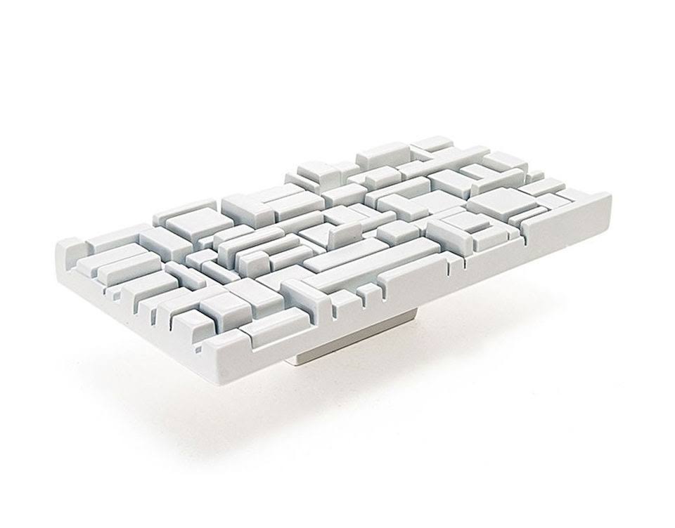 White Rectangular Cabinet Pull Y52949
