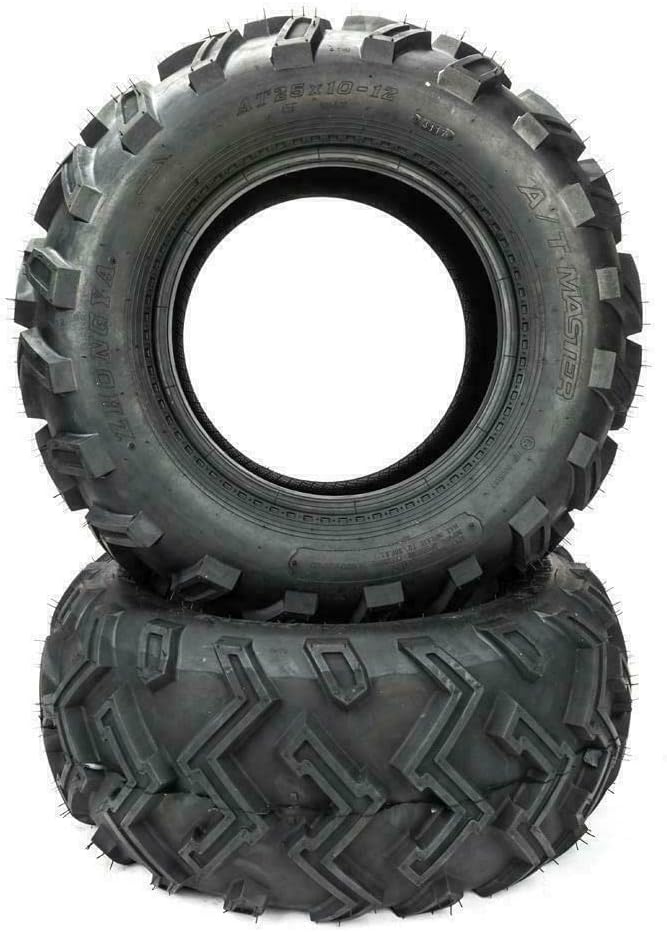 2PCS 25x10-12 Tubeless 6PR All-Terrain ATV UTV Sport Tires V242