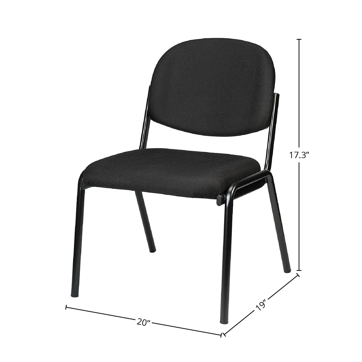 Black Side Chair, Set of 2 U284754