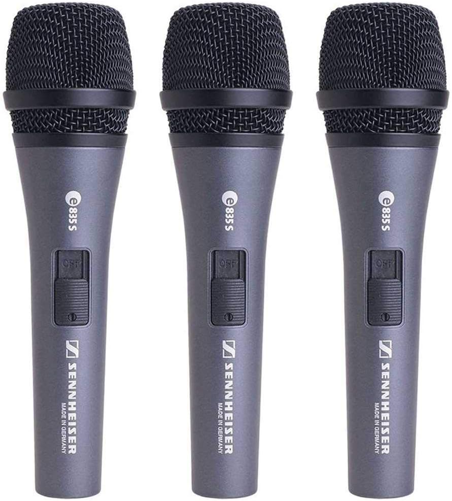 3-Pack Live Vocal Microphone with On Off Switch J10039