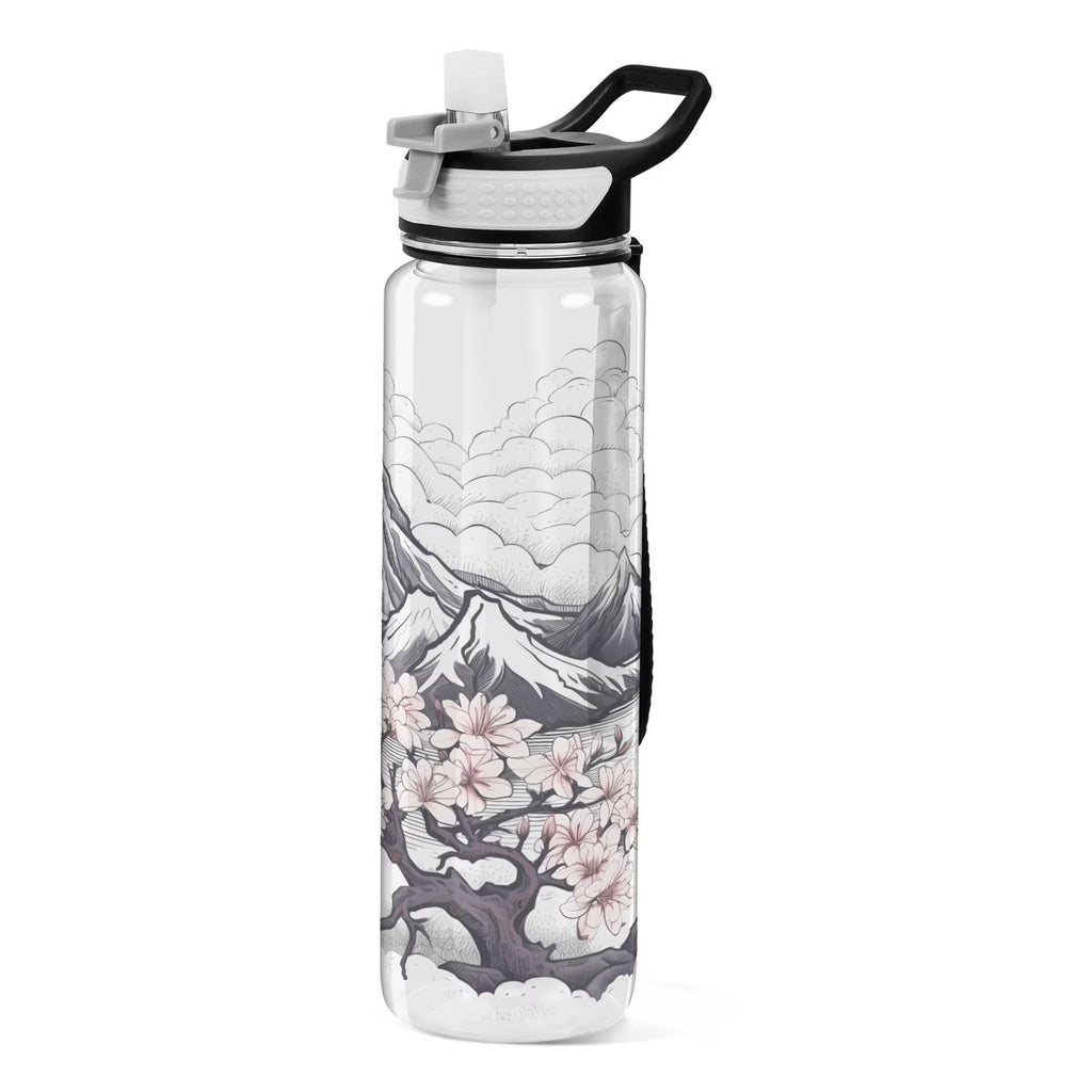 32oz Clear Tritan Water Bottle with Straw T25485