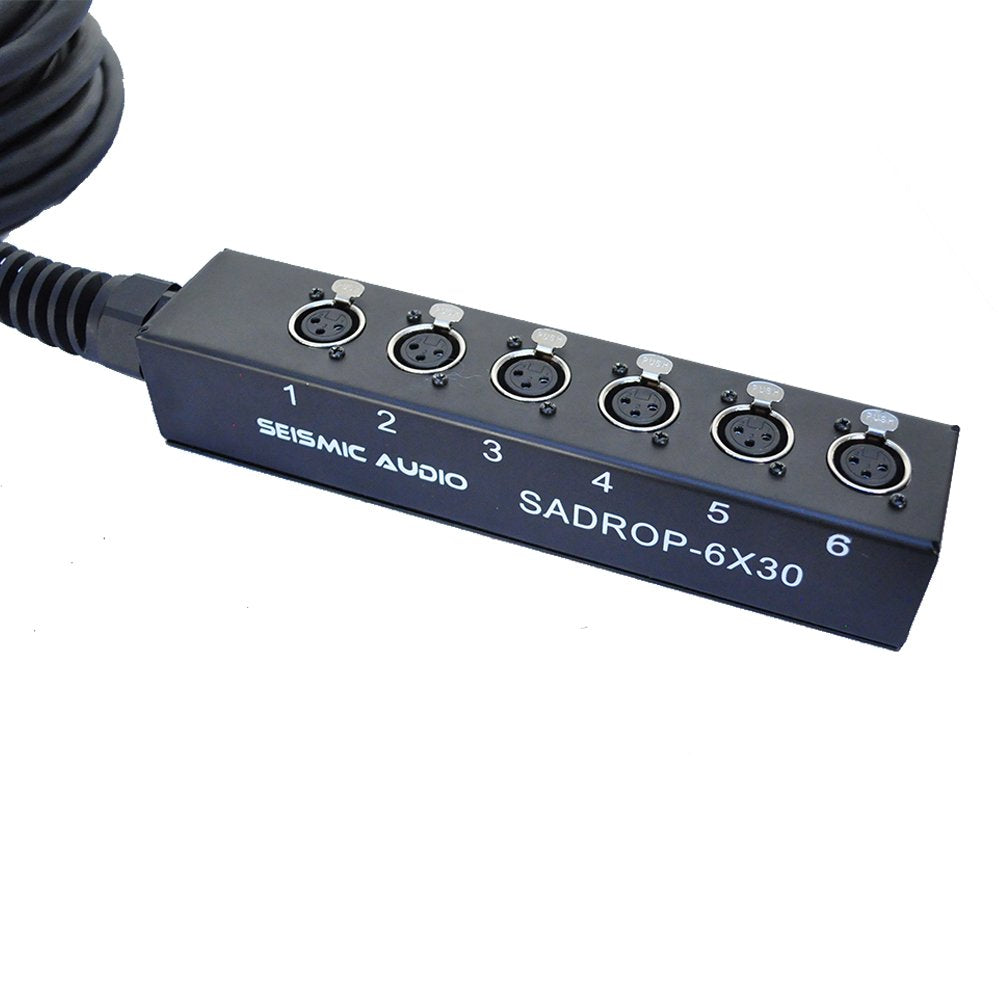 8 Channel 30-Feet Pro Audio Drop Snake Cable Z11199