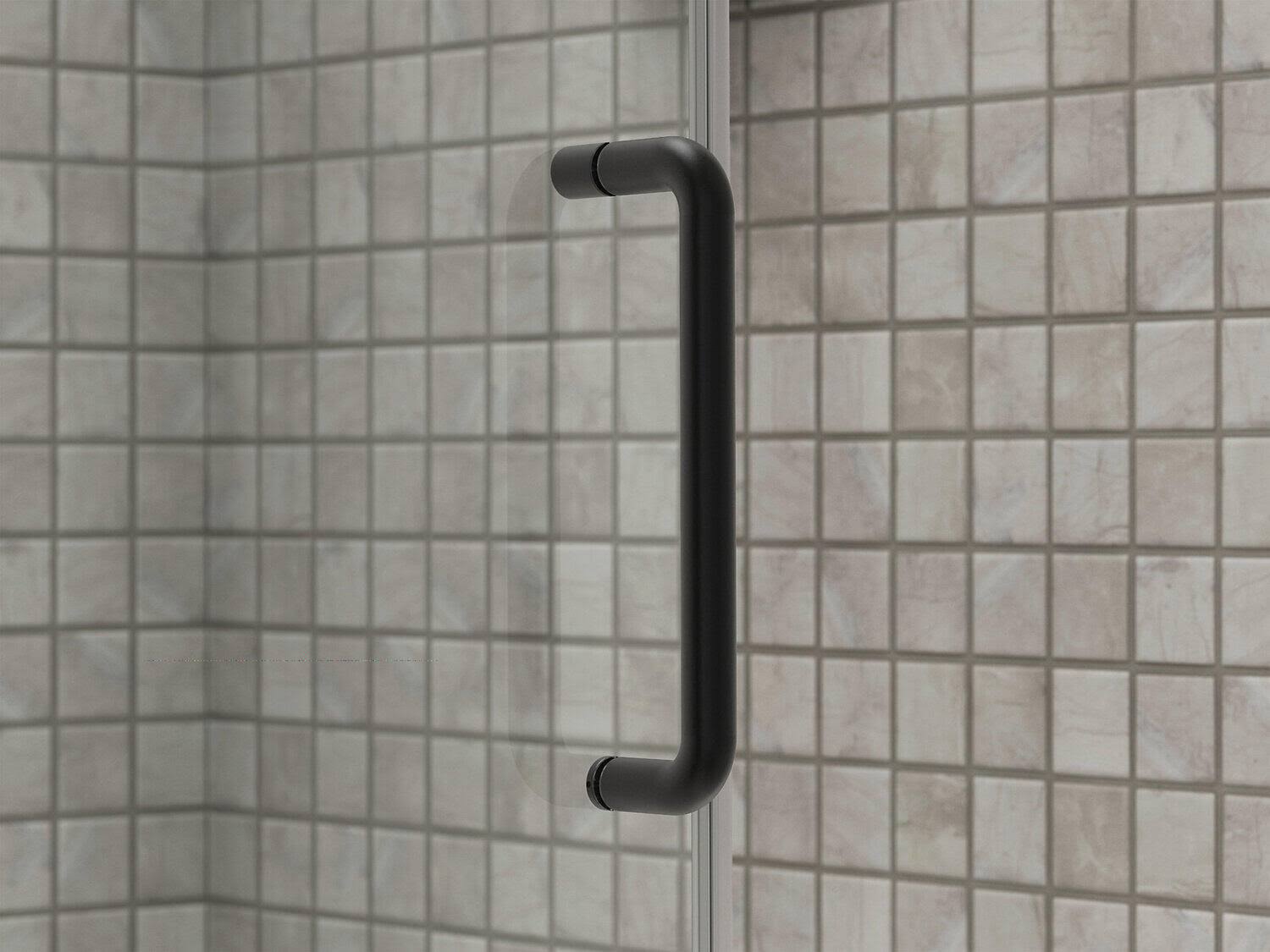 Tall Sliding Shower Door with Crystal Clear Glass B85456