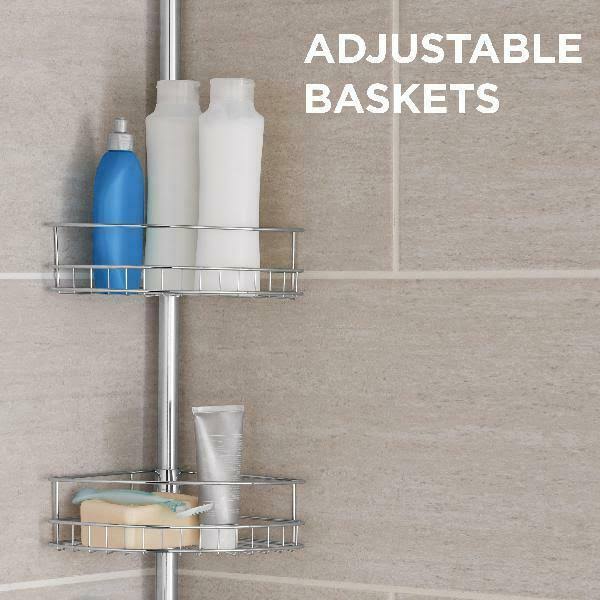Chrome Tension Pole Shower Caddy Z7909