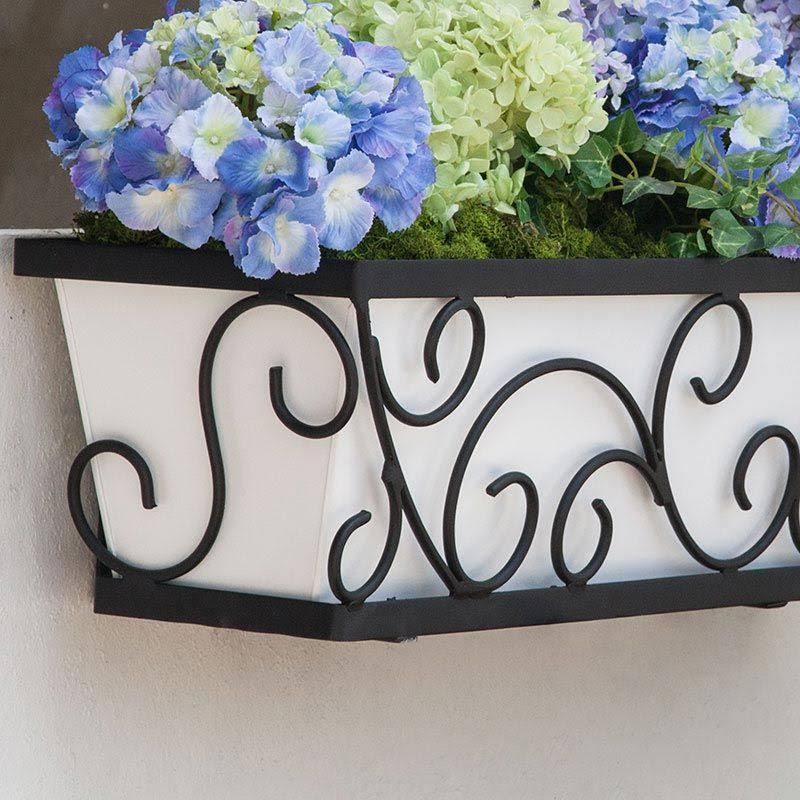 60in Window Box with White Galvanized Liner A429