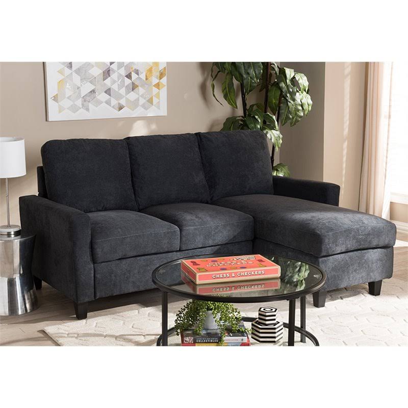 Dark Gray Reversible Sectional I74705
