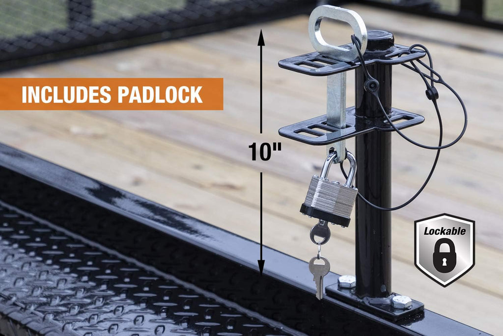 1 Channel Lockable Trimmer Rack, Black U348397