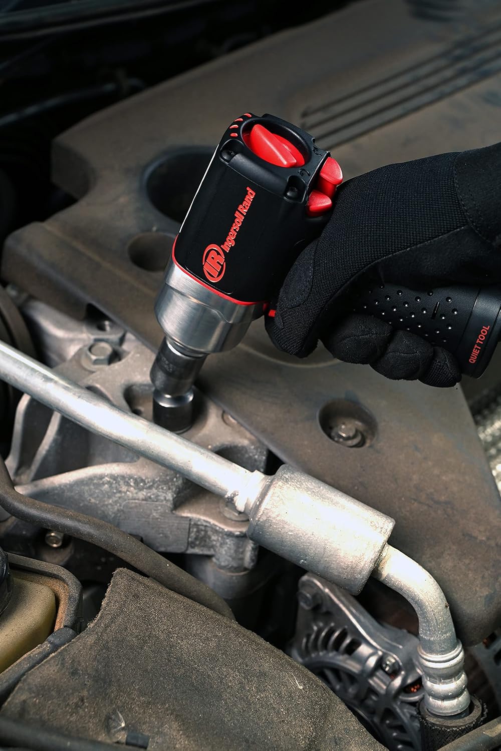 3/8" Drive Air Impact Wrench, 300 ft-lbs Max Torque, 15,000 RPM, Black Q6003