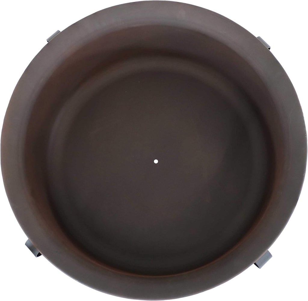 Bronze Cauldron Outdoor Fire Pit Bowl with Poker and Spark Screen - 29 Inch L86007
