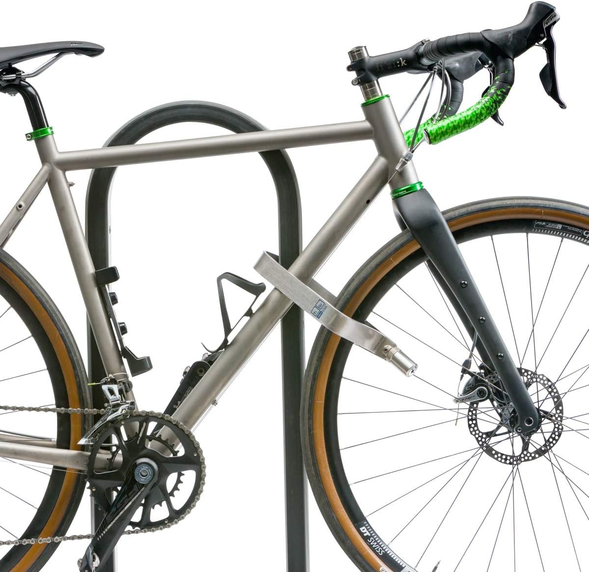 Titanium Bicycle U Lock with Mounting Clip, 2 Keys P6133