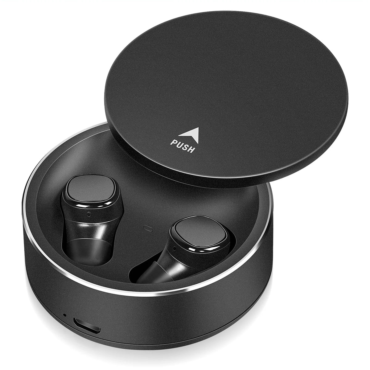 Black True Wireless Earbuds with Mic K635447