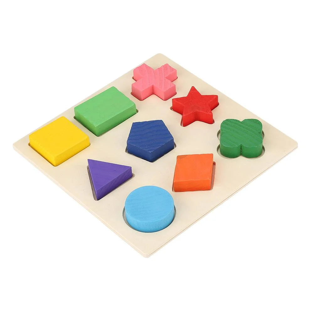 Wooden Geometry Shape Stacking Block Puzzle V49231