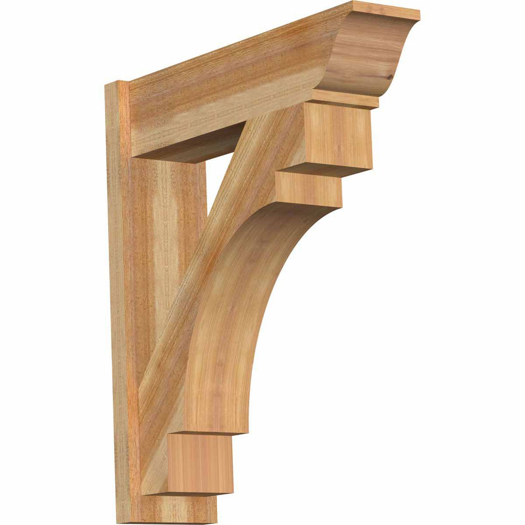 8x22W x 30x22D x 34x22H Merced Rough Sawn Traditional Outlooker, Western Red Cedar W881432