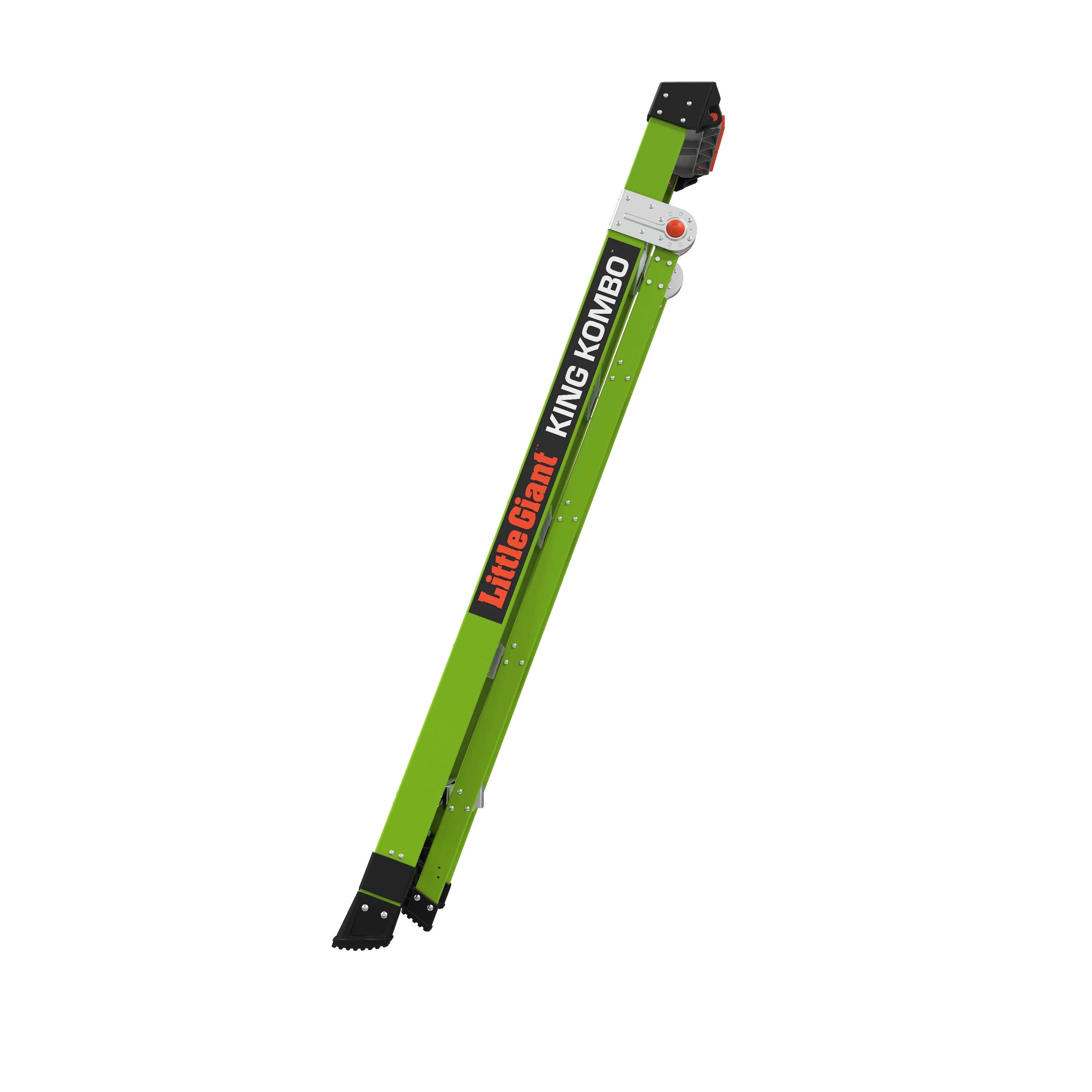 King Kombo Industrial 6-10 ft Type 1AA 3-in-1 Fiberglass Combo Ladder with V-Bar T260857