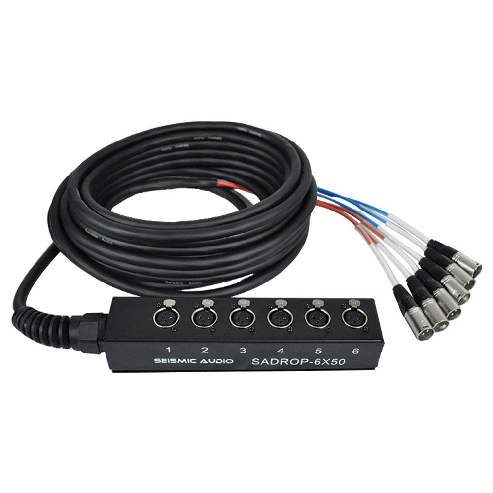 8 Channel 30-Feet Pro Audio Drop Snake Cable Z11199