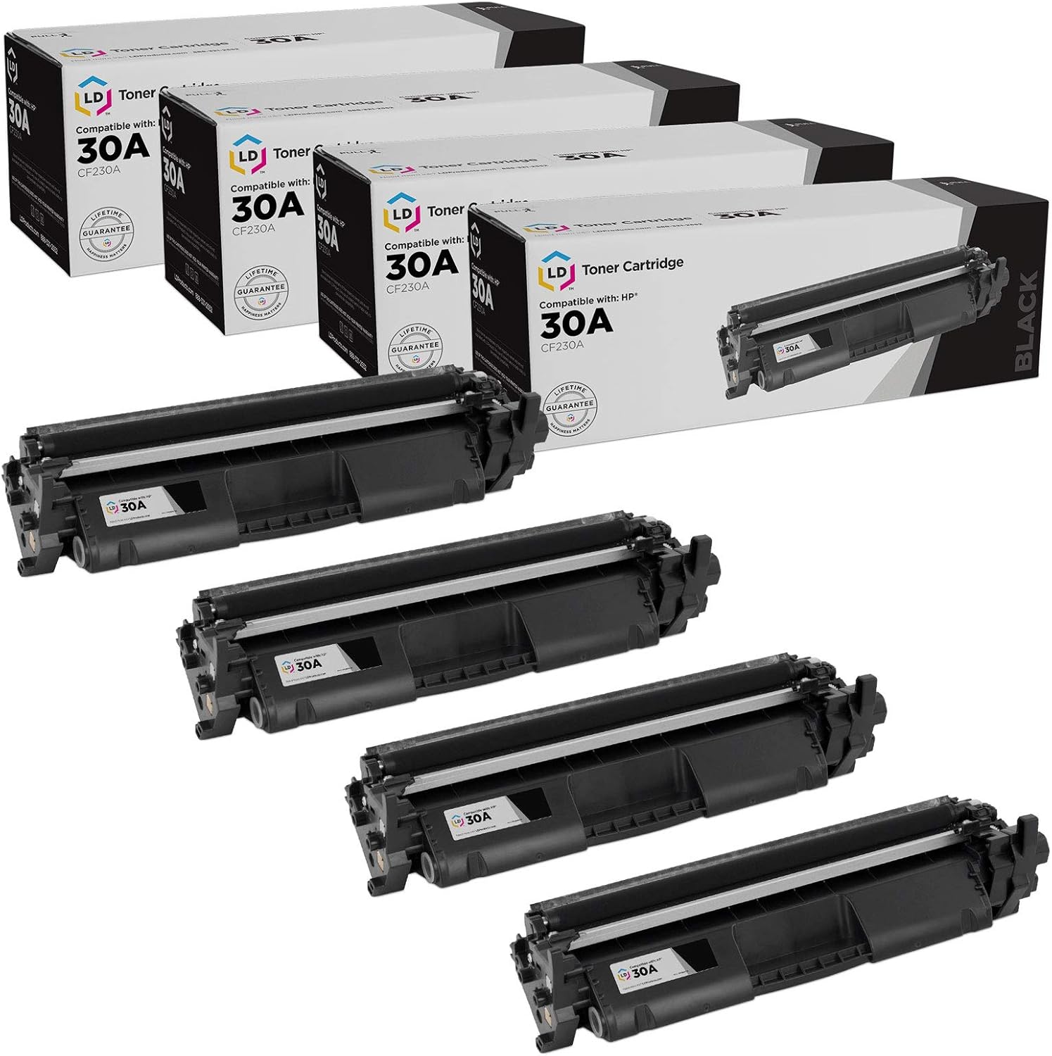 Black 4-Pack Toner Cartridge K164