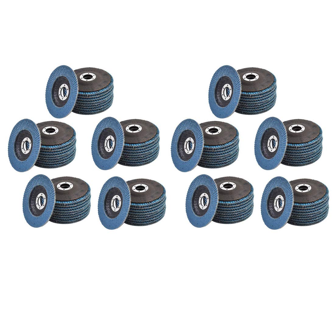 100 Pcs 4-1/2" X 7/8" 60 Grits Zirconia Flap Discs Grinding Wheel X474