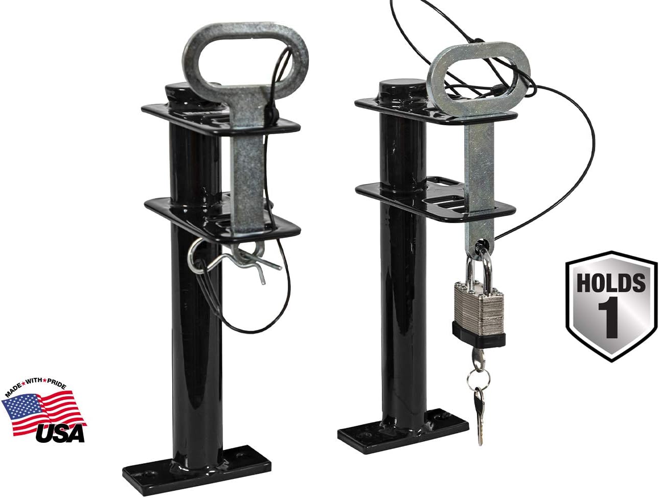 1 Channel Lockable Trimmer Rack, Black U348397