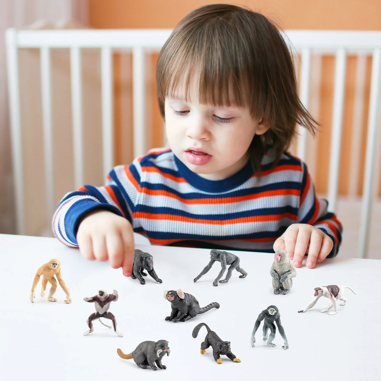 10PCS Simulation Zoo Animal Ornament Model T90846