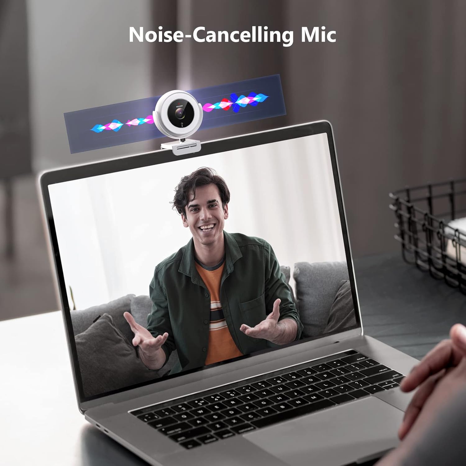 White 1080P Webcam with Remote Control W133031