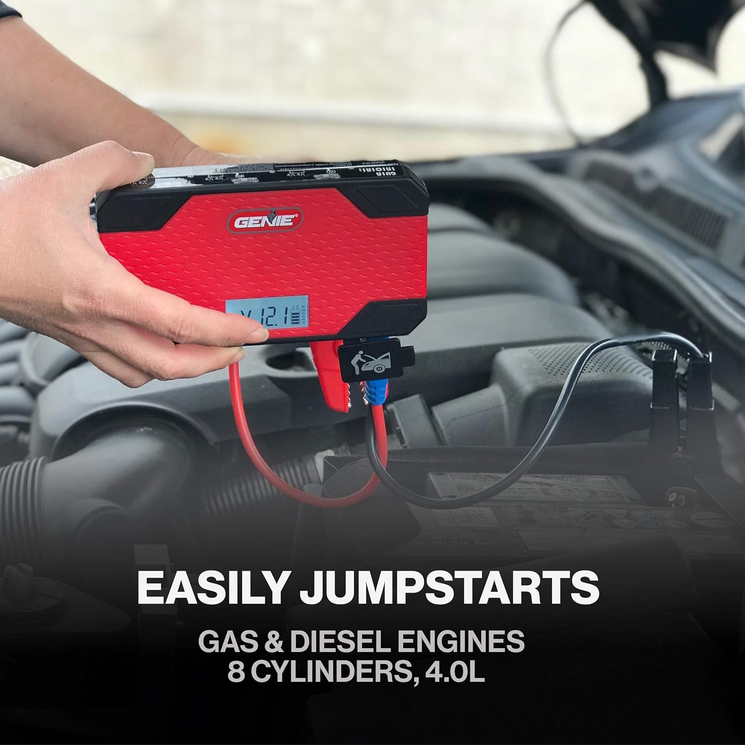 Car Jump Starter and Battery Booster, Phone Charger Portable Power Pack X270