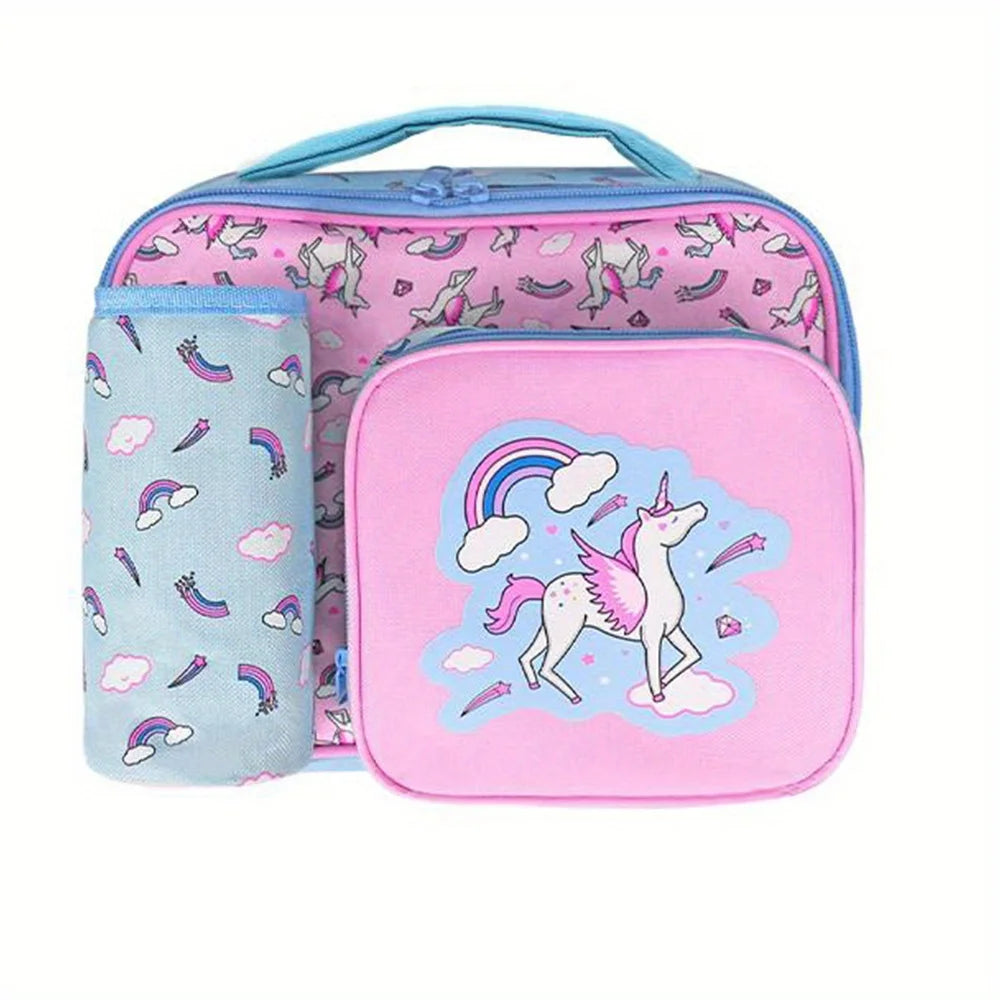 Insulated Lunch Bag with Bottle Holder, 3 Compartments, Waterproof K13357