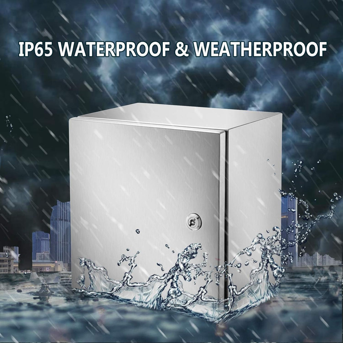 12 x 12 x 8'' NEMA 4X Steel Electrical Box with Mounting Plate C36797