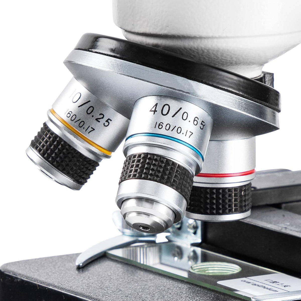 Compound Binocular Microscope, 40X-2000X Magnification, LED Illumination, Two-Layer Mechanical Stage G63006