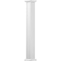 6x22 x 9& Endura-Aluminum Square Shaft Column, Gloss White Finish L3176