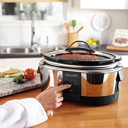6 Quart Programmable Stainless Slow Cooker N489
