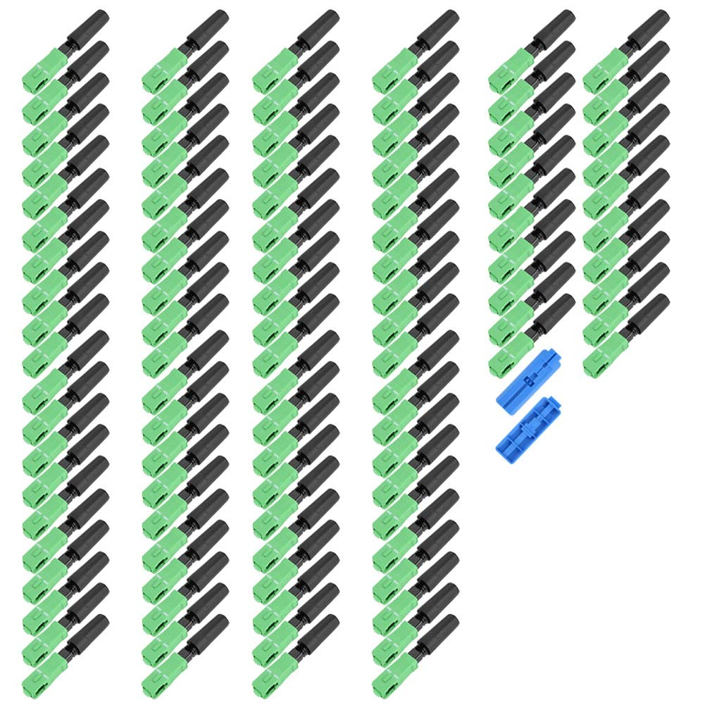 100PCS SC/APC Optic Fiber Quick Fast Connector Straight Plug L73950