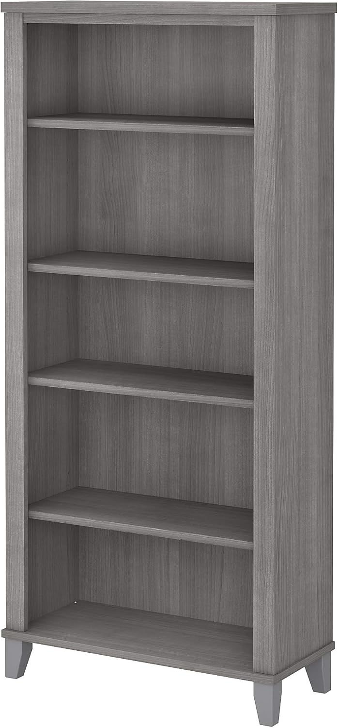 Platinum Gray 5 Shelf Bookcase U8816