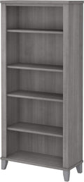 Platinum Gray 5 Shelf Bookcase U8816