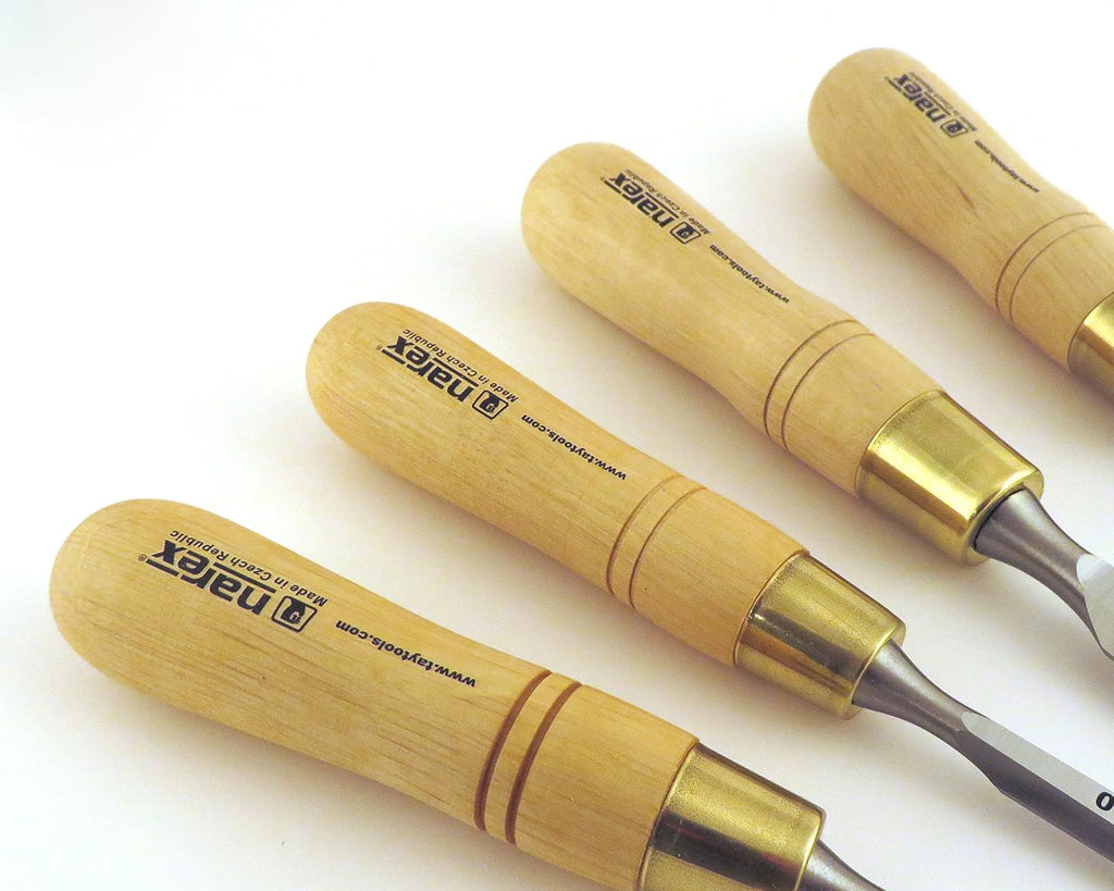 4 pc Set 1/8, 3/8, 5/8, 7/8 Inch Bench Chisels with Hornbeam Handles V725