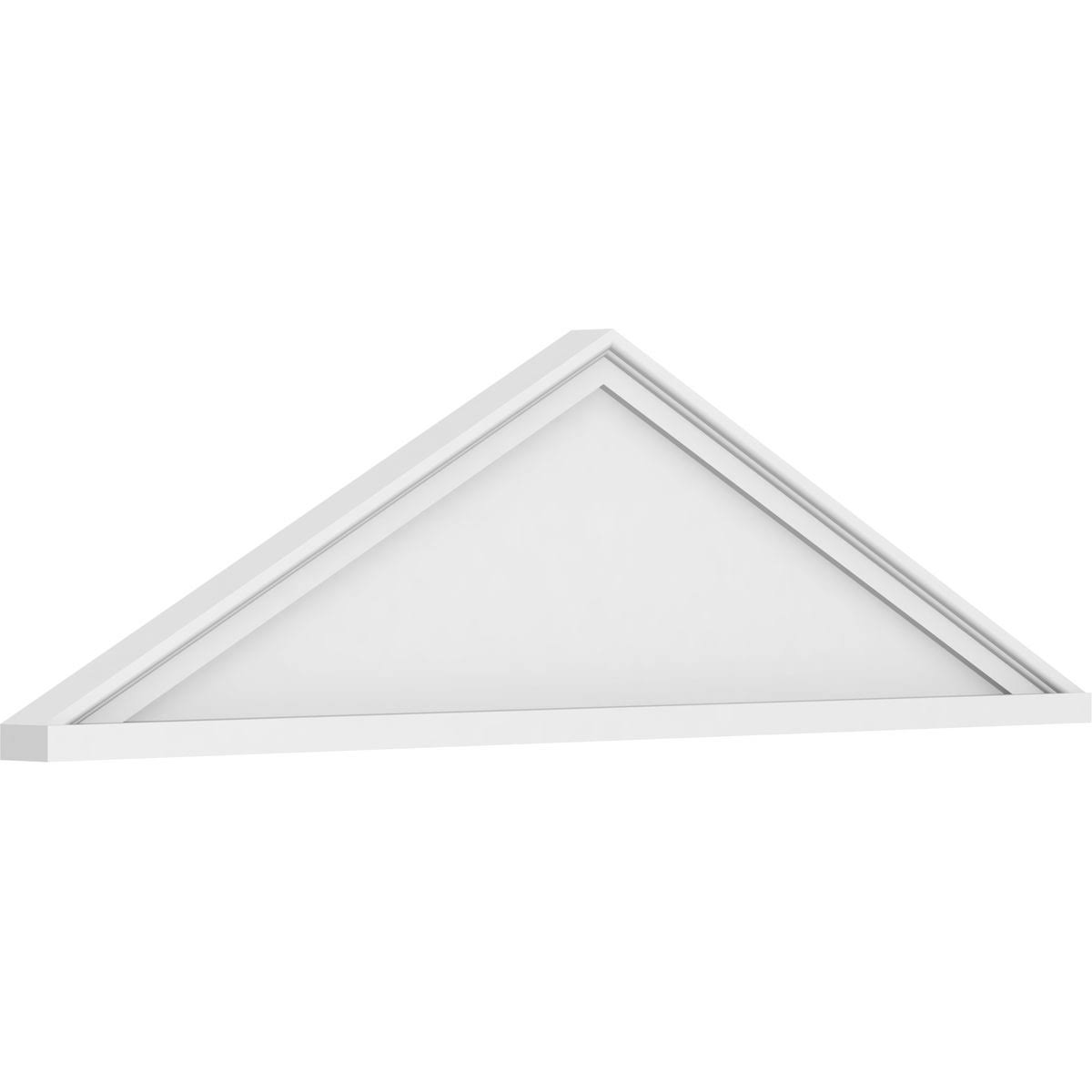46x22W x 12-1/2H x 2P Peaked Cap PVC Pediment R23079