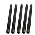 Steel Pre Cut Industrial Pipe Schedule 40 Threaded Fitting 1-1/4 in x 48 in Black Pack of 5 Y563