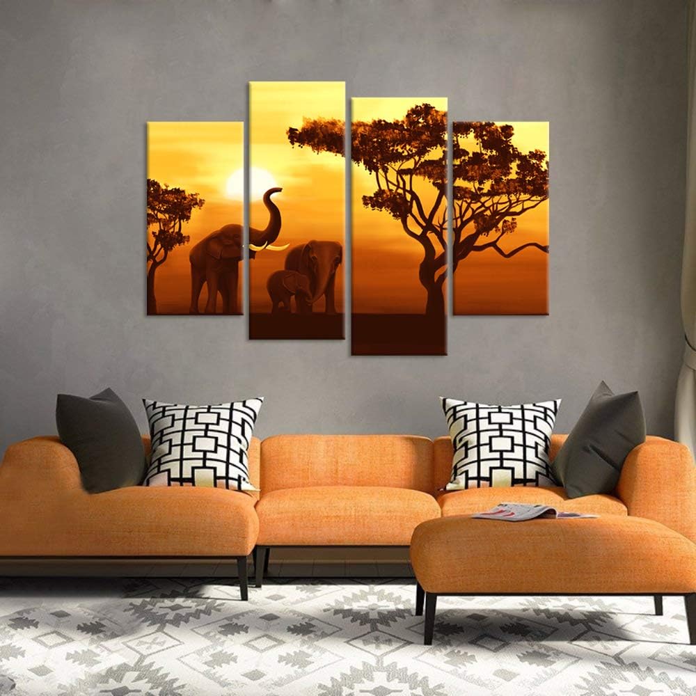 4 Panel Canvas Wall Art Stretched and Framed T82660