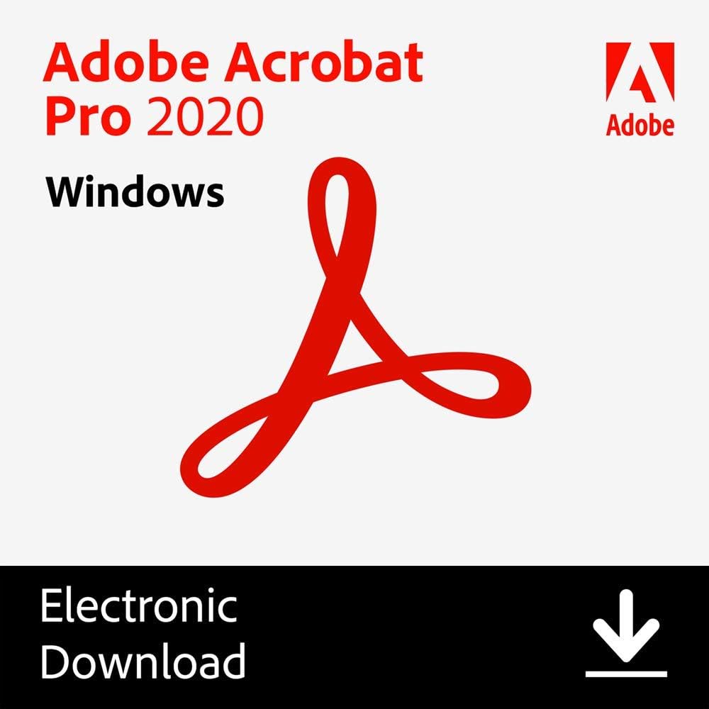 Adobe Acrobat Standard 2020 PC Disc Q45742