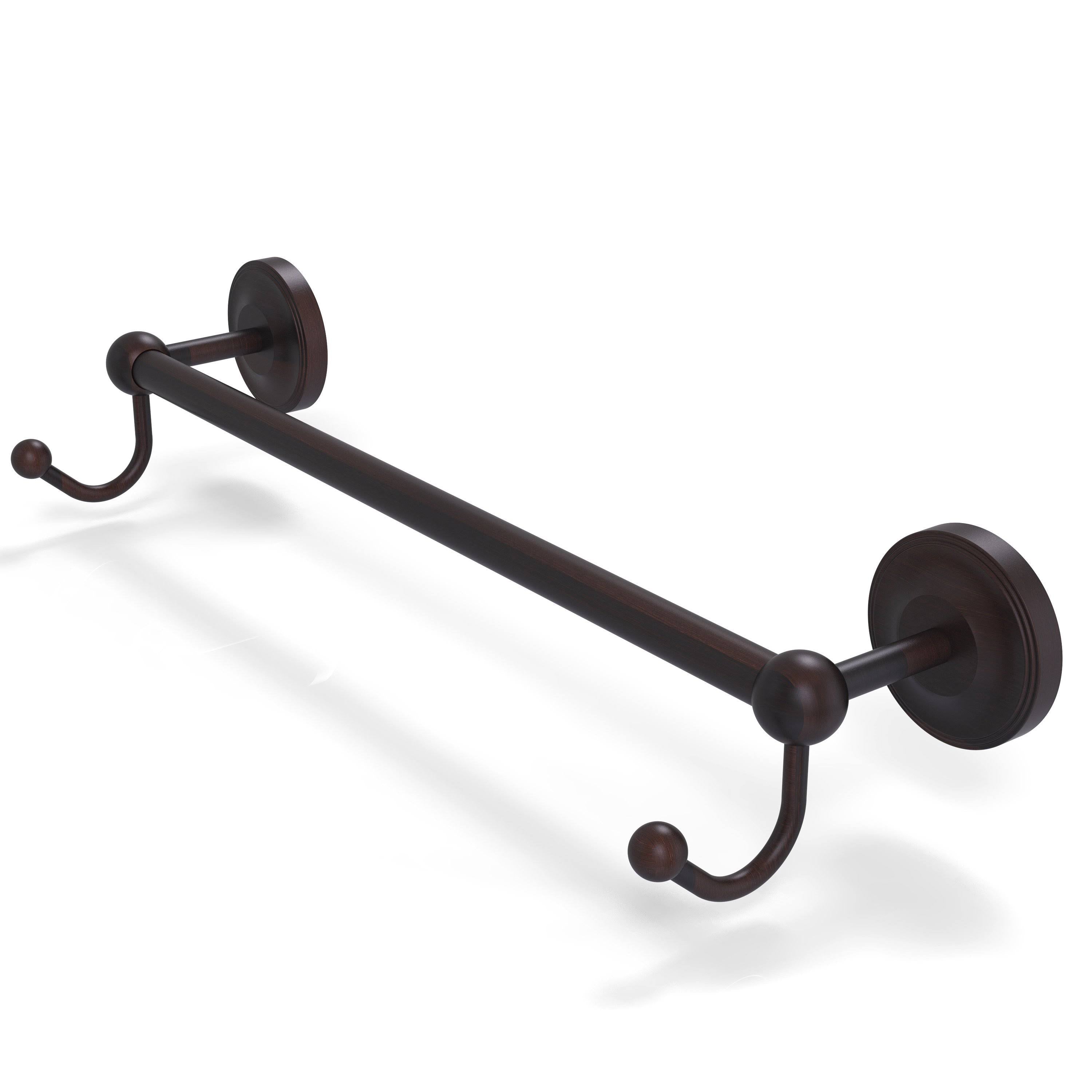 36 inch Towel Bar with Integrated Hooks I487