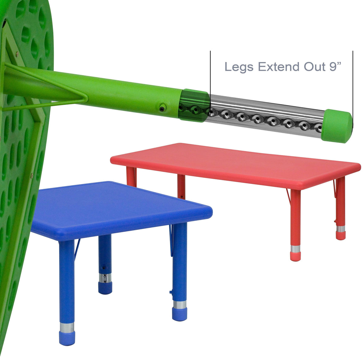 45 inch Round Plastic Height Adjustable Activity Table V80566