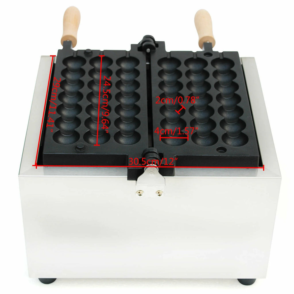 Nonstick Electric Bubble Skewer Waffle Ball Maker 500W V86903